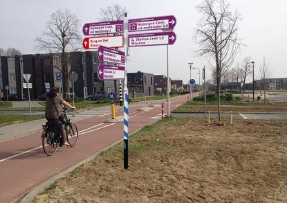 Holanďania testujú nové smerové značky pre cyklodiaľnice.