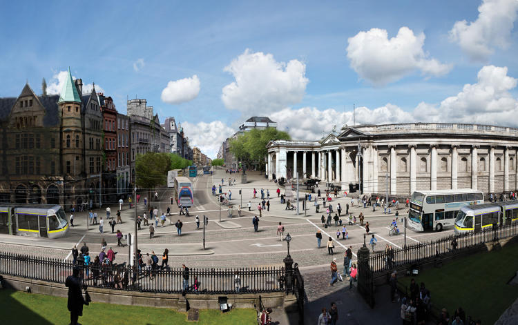 Dublin plánuje zmeniť centrum mesta pre chodcov a cyklistov.