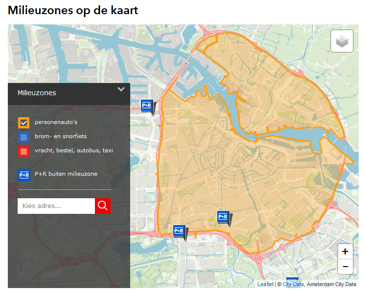 Amsterdam od 1.novembra zaviedol novú emisnú oblasť